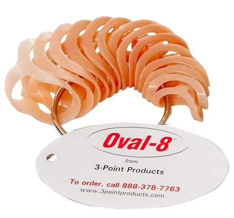 3-Point Products Oval-8 Finger Splints, Sizes 215, Complete Set, Beige