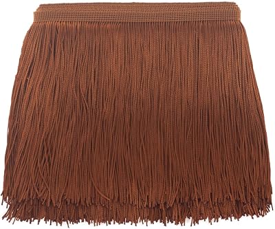 Sewing Fringe Trim Fringes 5 Yards for Clothing Accessories DIY Craft Latin Wedding Dress Lamp Shade Decoration 6 Inch Coffee