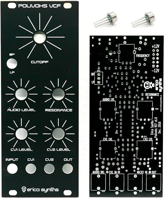 Erica Synths Polivoks VCF II PCB, Panel and ICs