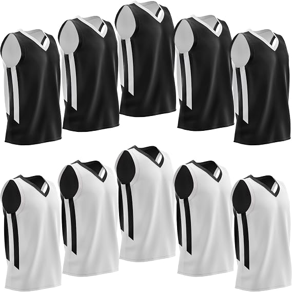10 Pack Men's Reversible Custom Basketball Jerseys