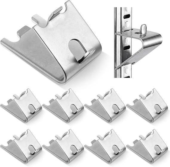 Hotop 8 Pieces 920158 Refrigerator Shelf Clips Freezer Rack Buckles