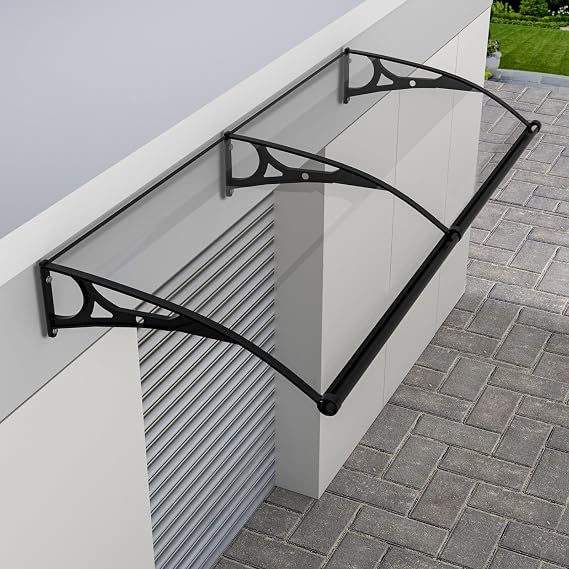 Window Awnings Exterior Awnings for Patio Awning for Door Entrance Aluminum Alloy Bracket, Strong Load-Bearing, Silent, Rain and Snow Proof, Easy to Install