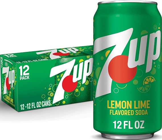 7UP Lemon Lime Soda, 12 fl oz cans, 12 pack