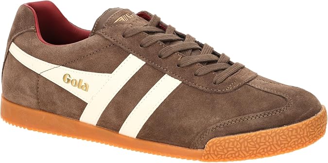 Gola, Men's, Harrier, Otter/Off White/Deep Red, 12, Medium