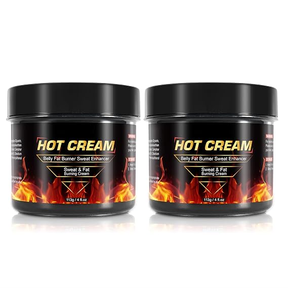 Sweat Cream for Belly Fat Burner for Women 2Pack Hot Sweat Cream Workout Enhancer with Natural Ingredients Cellulite & Fat Burning Cream for Thighs, Arms -Workout for Women & Men