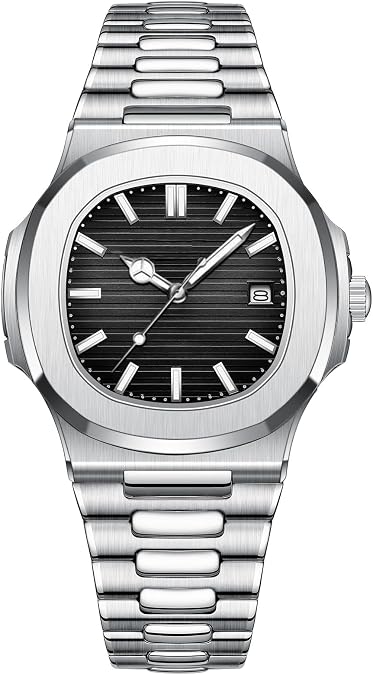 BESTKANG Men Quartz Movement Watch Waterproof Luminous Men's Watch, Stainless Steel Strap Business Watches