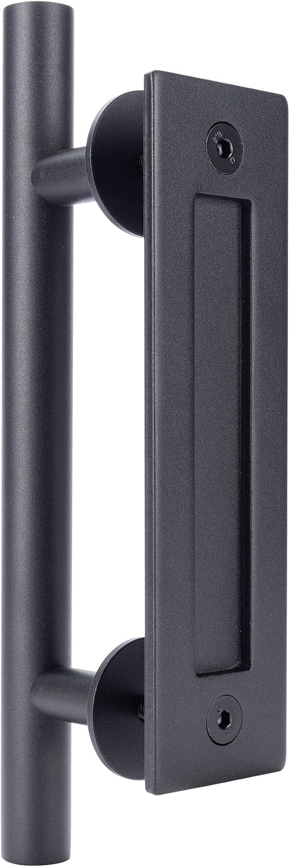 Milcasa Products Interior Barn Door Pull Handle Set, Matte Black