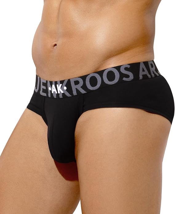 Arjen Kroos Mens Cotton Sport Briefs Sexy Low Rise Athletic Underwear | Soft Cotton-Spandex Blend for All-Day Comfort, 3D Pouch, Breathable, Sweat-Wicking, and Flexible for Work, Gym, or Travel