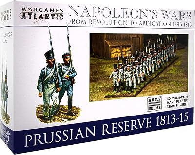 Wargames Atlantic - Napoleons Wars: Prussian Reserve 1813-1815 60 Multi Part Hard Plastic 28mm Figures