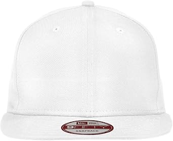 New Era 9FIFTY Authentic Flat Bill Snapback Adjustable Baseball Cap - White