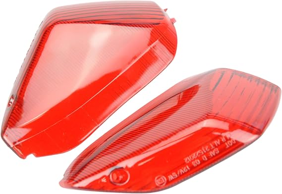 TOPZONE Fit for Kawasaki 2006-2007 Ninja ZX-10R (ZX1000); 2006-2020 ZX1400 ZZR1400/ ABS; Ninja ZX-14/ZX-14R; 2006-2023 Ninja ZX-14R ABS;Rear Turn Signal Idicator Blinker Light Lamp Lens (Red)