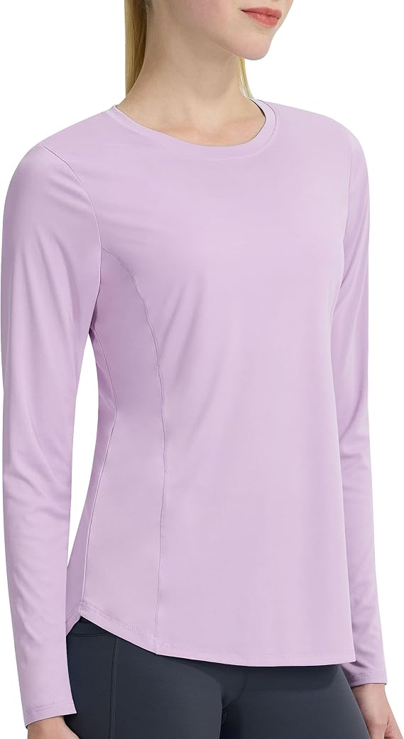 Women's Sun Shirt UPF 50+ UV Protection Long Sleeve Workout Tops Quick Dry SPF Rash Guard for Swim Hiking