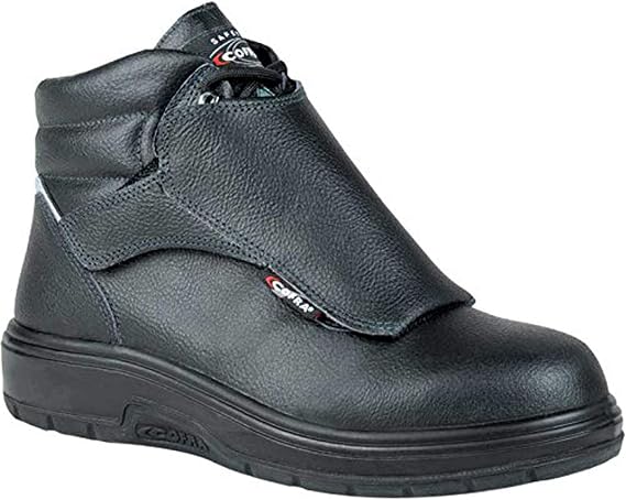 COFRA Leather Work Boots - HEAT SHIELD Treadless Footwear with Composite Safety Toe & Heat Defender Nitrile Rubber Outsole - Size 11
