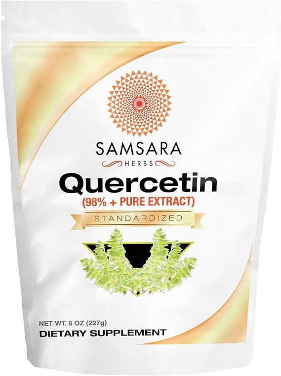 Samsara Herbs Quercetin - 98%+ Pure Extract Powder (8oz/226g)