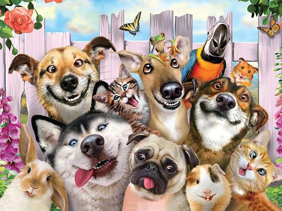 Prime 3D Selfies Howard Robinson Pet, 500-Piece 3D Jigsaw Puzzle, 24x18