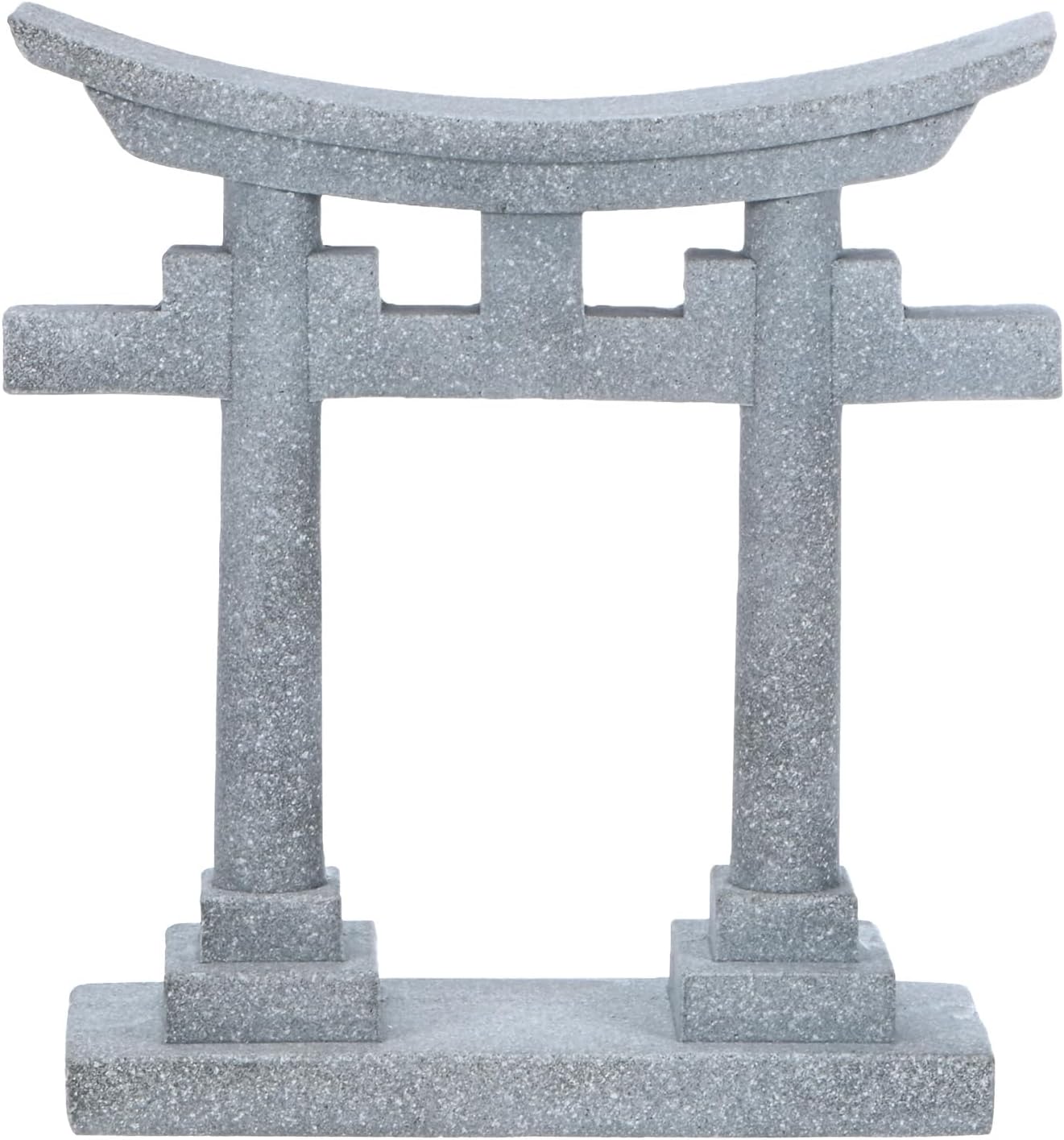 5.6" H Miniature Torii Gate Ornaments with Plaque, Mini Chinese Gate Models Decorative Japanese Sandstone Tiny Home Landscape Accessories for Aquarium/Fish Tank/Garden Decor