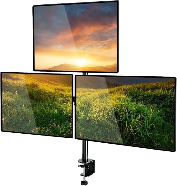 Ergoflex EF53 Steel Design 2-8 kg Üç Ekran Montaj Asansörlü 13-27inch Monitör Standı