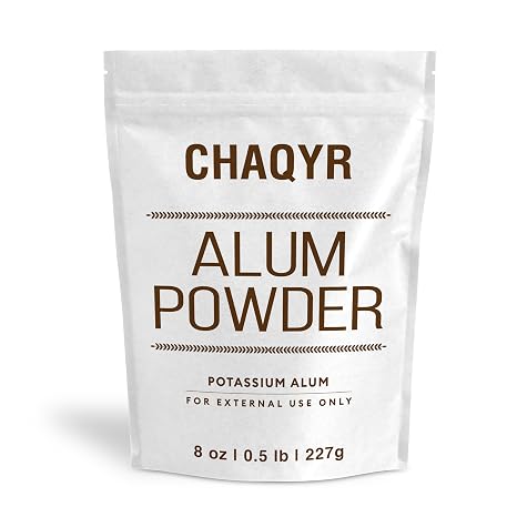 Alum Powder (Finely Granulated Form) Potassium Alum Mineral Salt, 8 oz, for Deodorant, Leather Tanning, Foot Soak, Lab Reagent Grade External Use