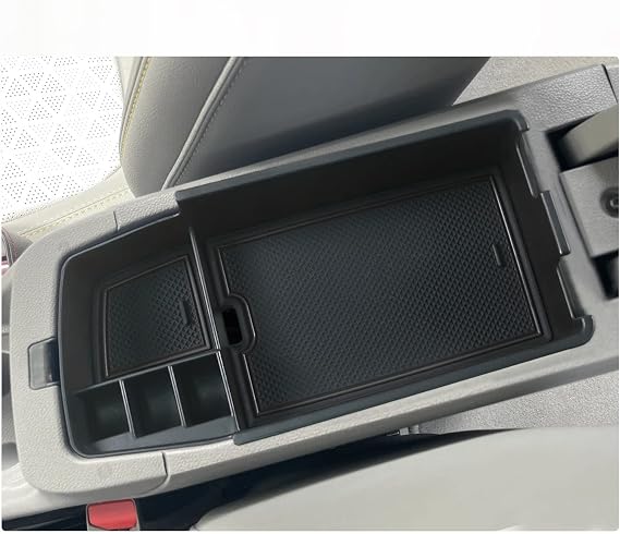 BIXUAN Armrest Organizer Tray Bolt EV Center Console Organizer Tray Design for Chevrolet Bolt EUV 2023 2022 Armrest Storage Box Coin Holder Center Console Storage Tray Black Pads Bolt EV Accessories