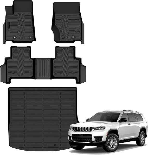AUXKO All Weather Floor Mats Cargo Mat for Jeep Grand Cherokee 2022-2026