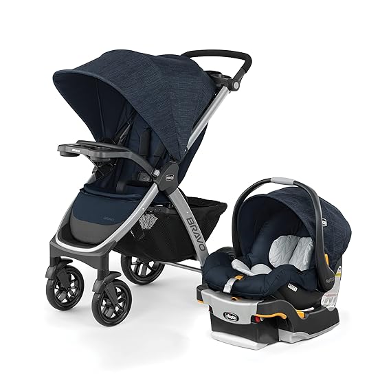 Chicco Bravo 3-in-1 Travel System w/KeyFit 30 Infant Car Seat & Base