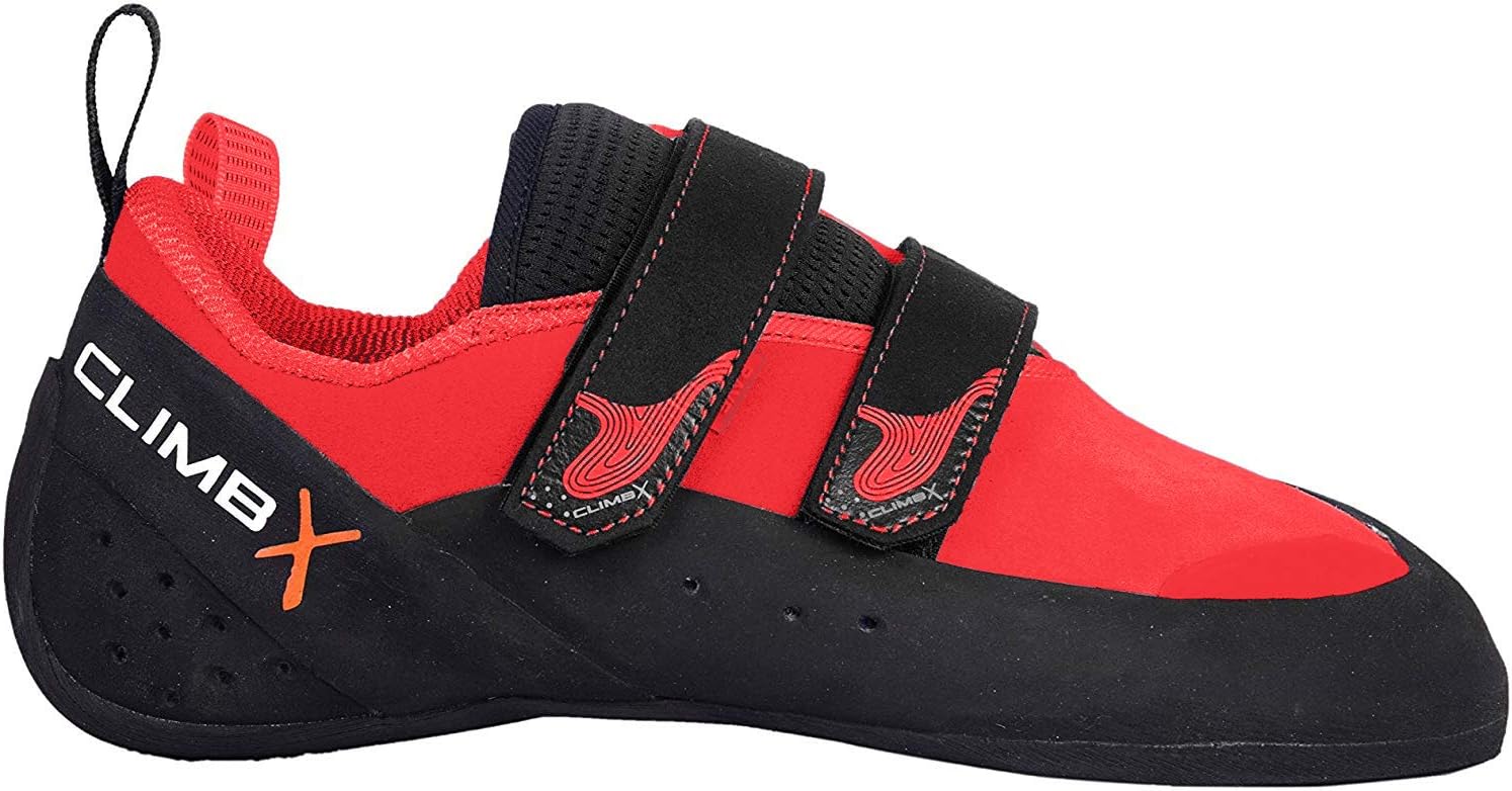 Climb X Rave Strap Climbing Shoe 2018 8.5, Red