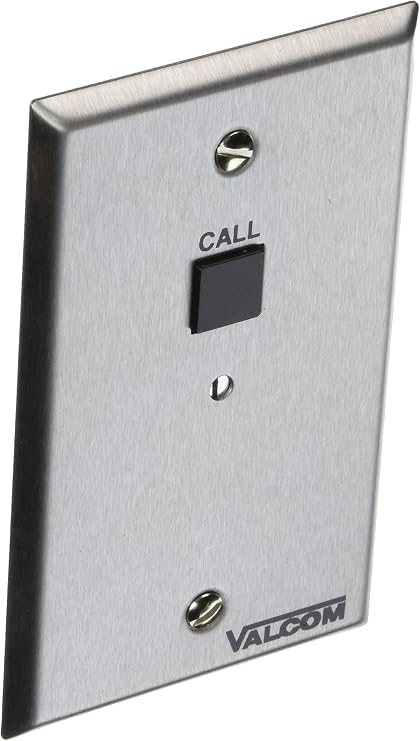 Valcom V-2971 Call In Switch with Volume Control, Stainless Steel