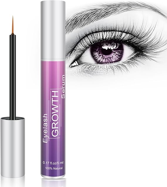Eyelash Growth Serum & Eyebrow Enhancer, Natural Formula 5ML