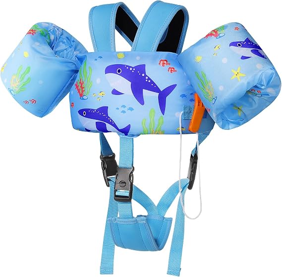 Moko Swim Arm Band for Kids 20-30-50 lbs, Cute Cartoon Toddler Swim Vest, Swimming Water Wings Pool Floaties Sleeve for Children Learn to Swim