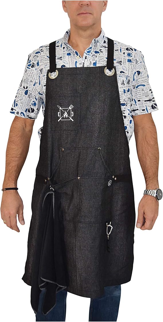 Kitchen Chef Apron for Men and Women with Pockets, Professional, Made for Cooking, Servers, BBQ, Grill