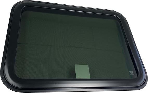 Class A Customs RV Exit Window | 30" Wide X 22" High | Premium Teardrop Style | Trim Ring Included | Push Out Open Style | Made in the U.S.A. | 3022-EXIT112T-T