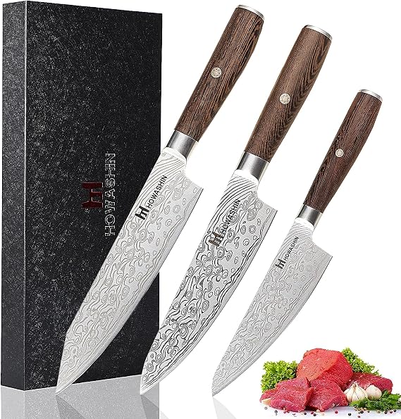 Kitchen Knife Set, Japanese 8Chef Knife Set Professional Damascus