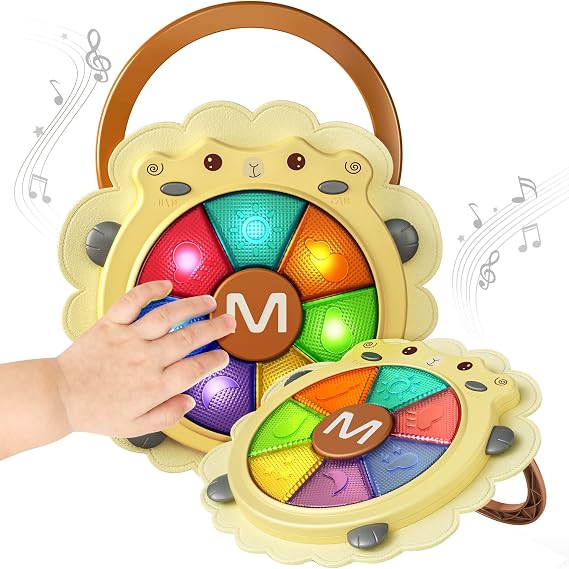 TUMAMA Baby Musical Drum Toy,Christmas Birthday Gift for Toddler 18 Months