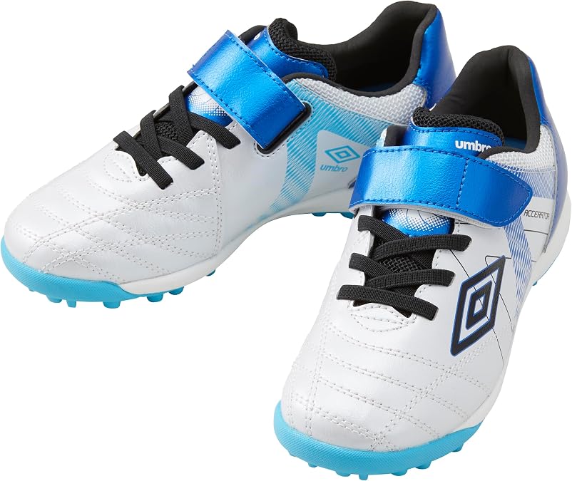 Umbro Unisex Children's Soccer Athletic Shoes, Accelerator, JR Wide, Flexible, Cushioning, Resilient, School, Junior Kids, Training Shoes
