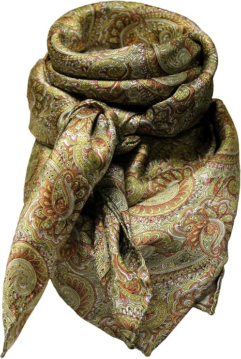 Wyoming Traders Wild Rag Silk Paisley Scarf
