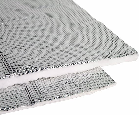 Heatshield Products 175102 Heatshield Armor 1/2" Thick x 1' Wide x 2' Long Exhaust Pipe Heat Shield,Silver/Aluminum
