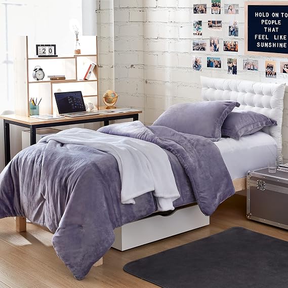 Byourbed The Original Plush - Coma Inducer Oversized Twin Comforter Set | Lavender Dusk. Experience Coma Worthy Sleep with Cozy Plush Extra Large Bedding