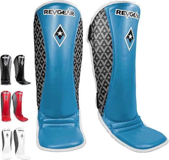 Revgear Superlite Light Weight Leather Shin Guards | for Martial Arts/MMA