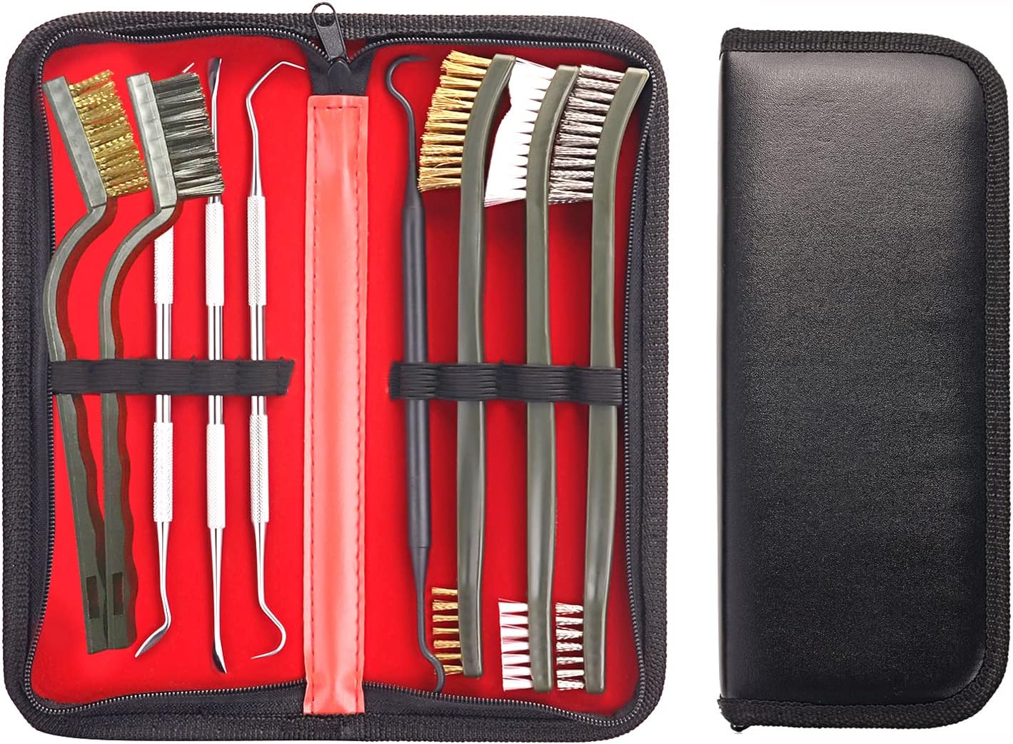 Cleaning Brushes Picks Kit Set Brass Copper Steel Nylon Stainless Steel Ploymer Pick Set Bristle Brushes