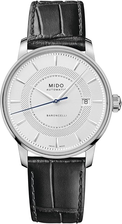 MIDO Baroncelli Signature - Swiss Automatic Watch for Men - Silver Dial - Case 39mm - M0374071603101