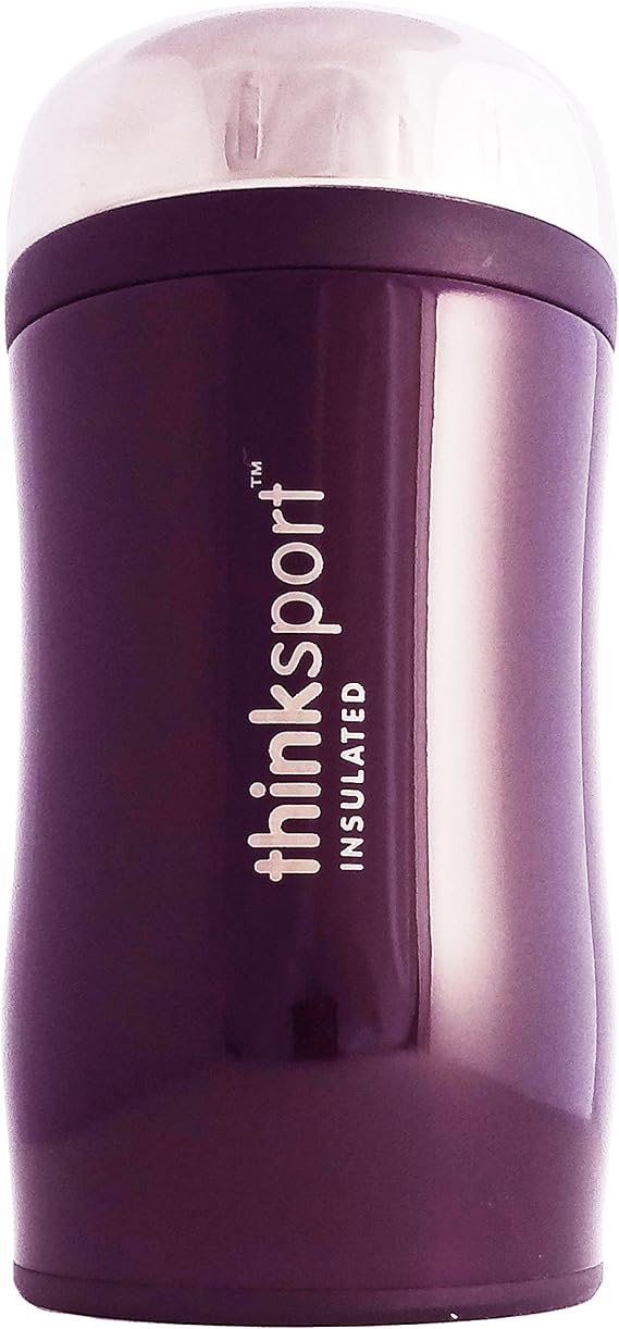 Thinksport GO4TH Insulated Food Container with Spork, Purple, 17 oz