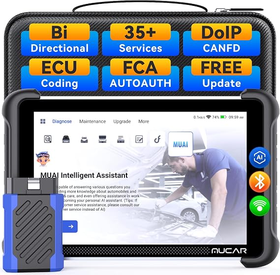 MUCAR 892BT Full System AI Bidirectional Scan Tool, Free Lifetime Updates