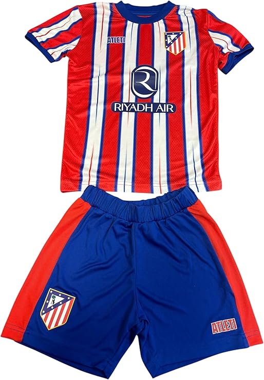 ATMadrid Home Jersey 24/25 Season Official ATMadrid Football Jersey Soft Comfortable Fabric Adult