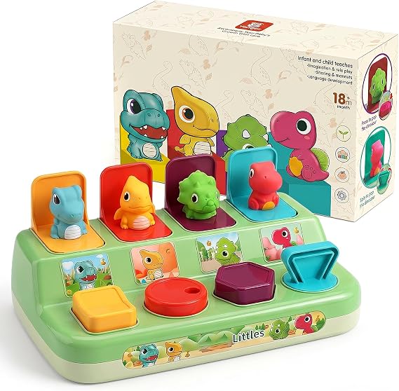 Dinosaur Pop Up Animals Toy