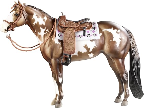 Breyer Traditional Cimarron Western Pleasure Saddle (1:9 Scale), 6.5"L x 7.875"H H