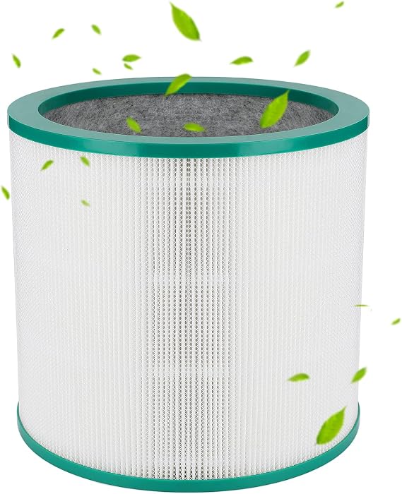 Hava Temizleyici Yedek Filtre 3'ü 1 Arada Ön Filtre Gerçek HEPA Filtre Dyson Pure Cool Link TP00 TP02 TP03 AM11 ile Uyumlu Yüksek Verimli Aktif Karbon Filtre 18,8 x 18,8 x 18,8 cm