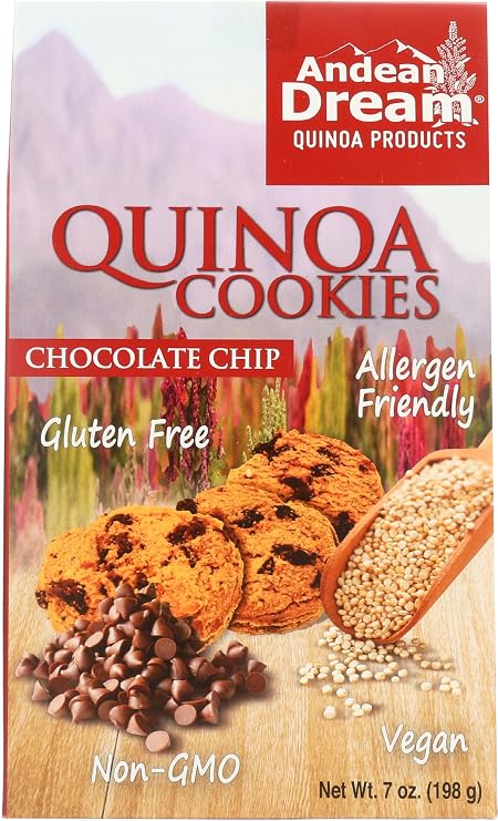 Andean Dream, Cookie Quinoa Choc Chip Gluten Free Vegan Organic, 7 Ounce