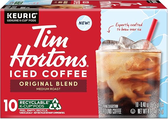 Tim Hortons Original Blend Brew Over Ice KCUPs 10ct