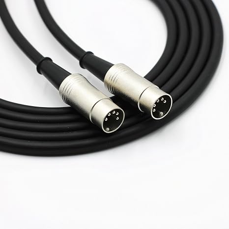 5-pin Replacement Speaker Audio Cable for Edifier S1000MKII, S2000MKIII, S350DB, S360DB | Shielded Oxygen-Free Copper Wire with Metal Alloy Plugs for Primary/Secondary Speaker Connection (6.56ft/2M)