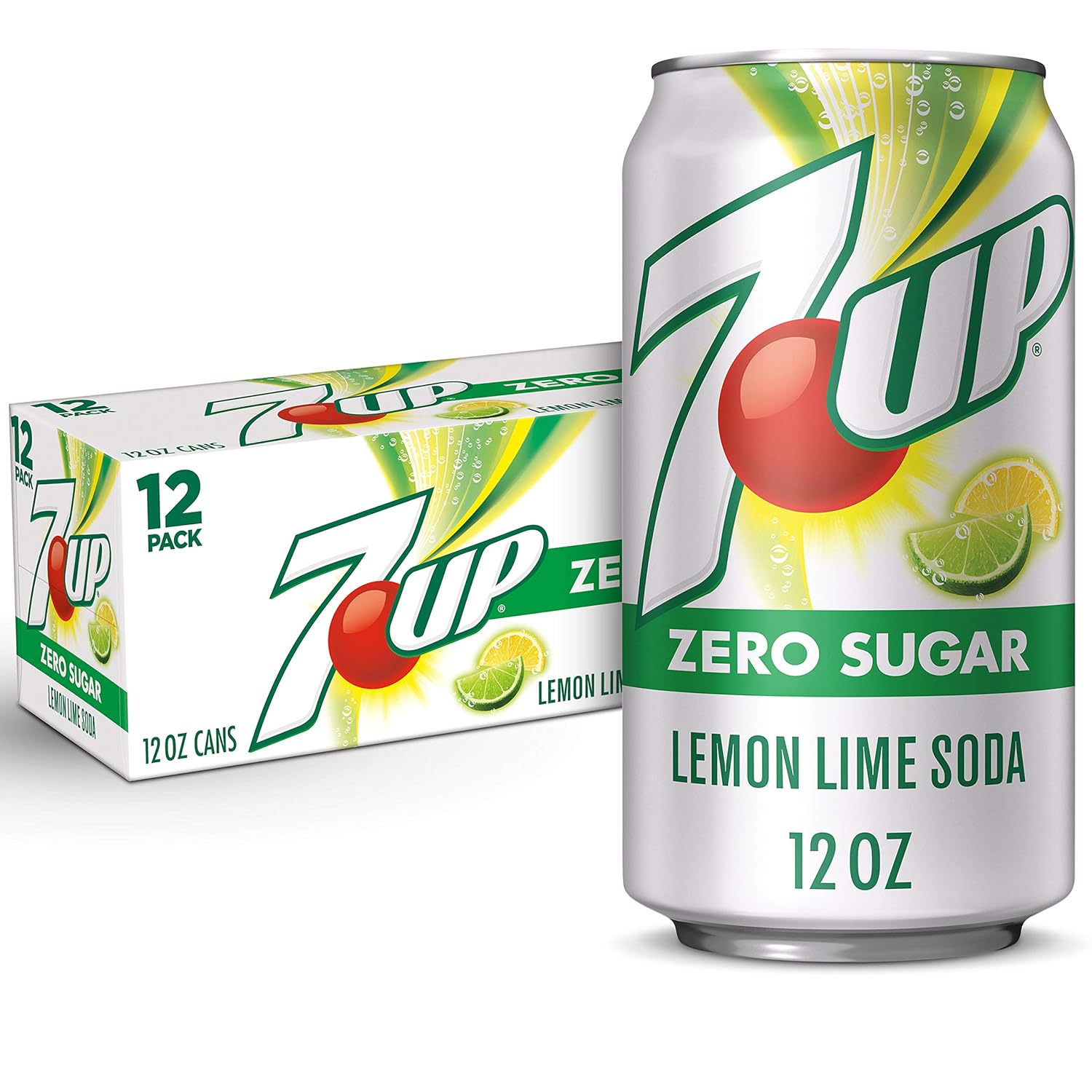 7UP Lemon Lime Soda, Zero Calories and Caffeine Free